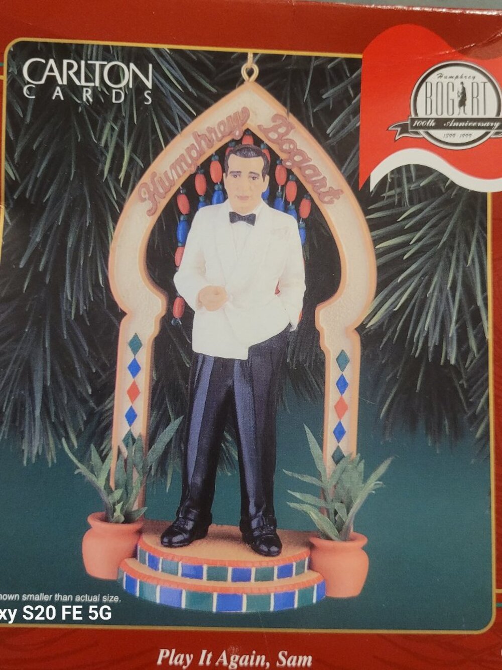 Carlton Cards Humphrey Bogart Ornament